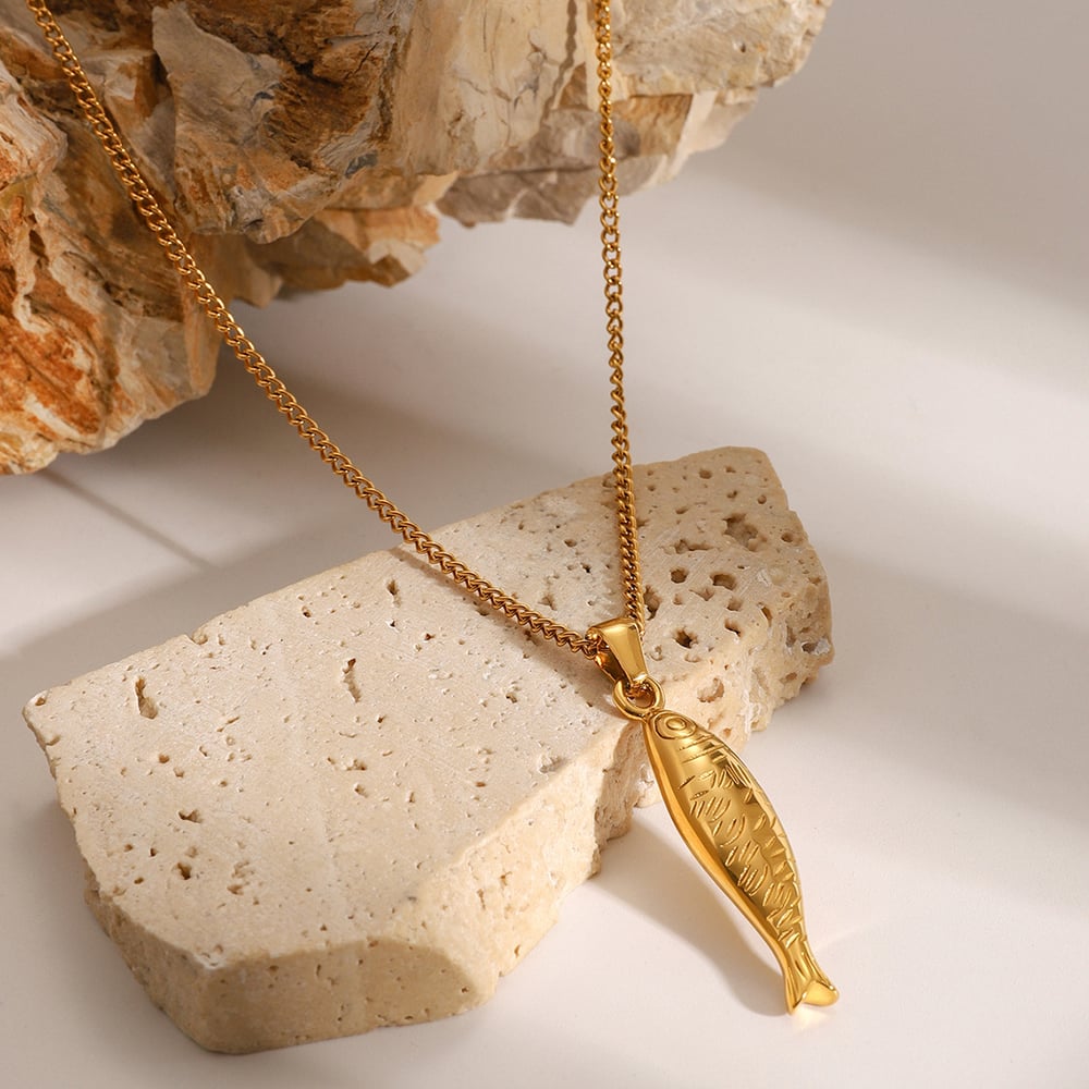 1 piece classic series  animal stainless steel  gold plated women pendant necklaces Picture5