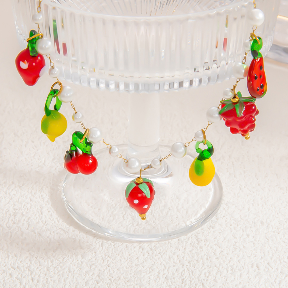 1 Stück Halsketten mit Anhänger „Romantic Series Sweet Heart“ aus Edelstahl mit 18 Karat vergoldetem Glas für Damen h5Bild6