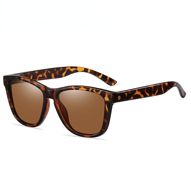 1 Pair Simple Series Daily Commute Hawksbill Color Light Resin Unisex Sunglasses h5Picture2