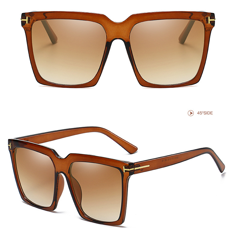 1 Pair Simple Series Retro mixed color Plastic Women Sunglasses Picture3