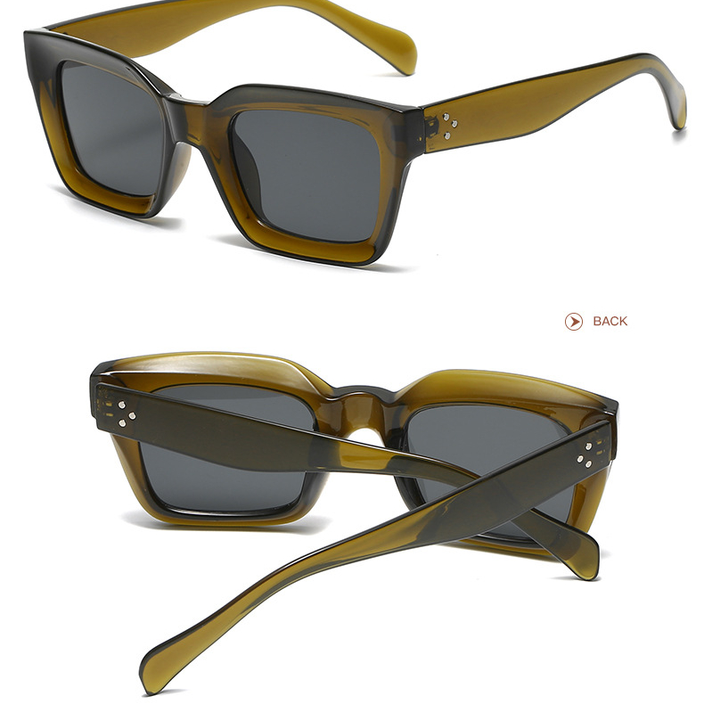 1 pair of simple - style daily color - block women's sunglasses h5Picture7