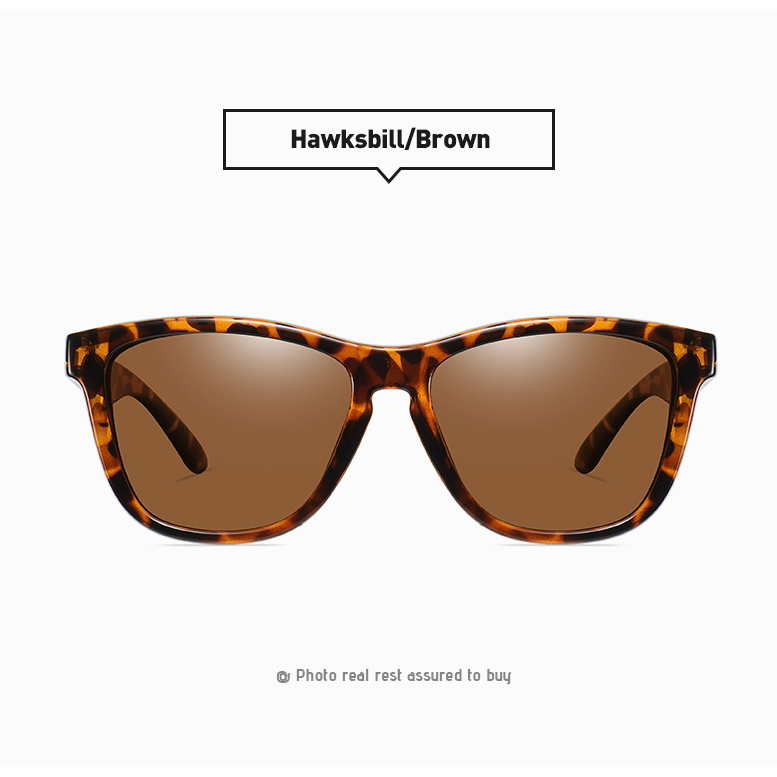 1 Pair Simple Series Daily Commute Hawksbill Color Light Resin Unisex Sunglasses h5Picture4