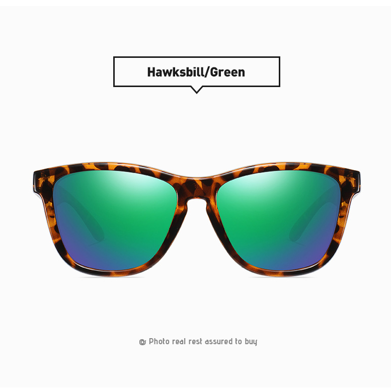 1 Pair Simple Series Daily Commute Hawksbill Color Light Resin Unisex Sunglasses h5Picture5