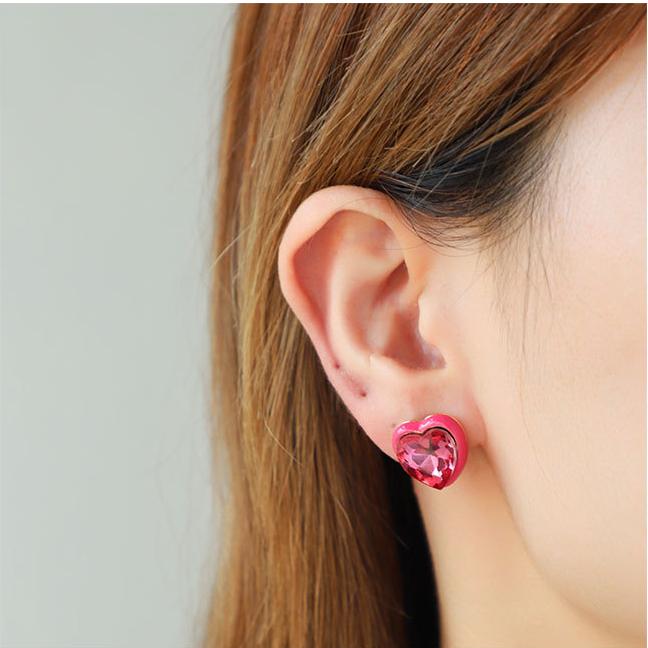1 Pair Romantic Series Elegant Heart Alloy Women's Earrings Set h5Picture6