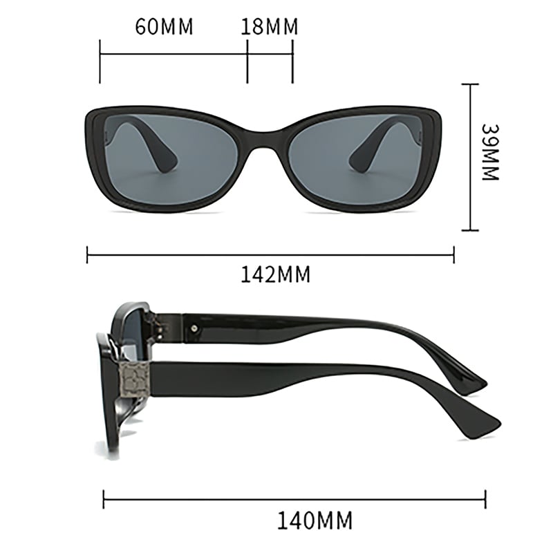 1 Pair Romantic Series Patchwork Anti-glare Durable Minimalist Unisex Sunglasses Picture8