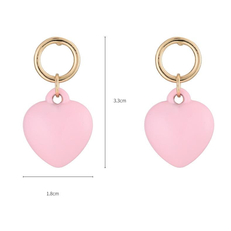 1 Piece Designable Series Sweet Color of Macaron Heart Shape Alloy Women's Beaded Necklaces Picture7