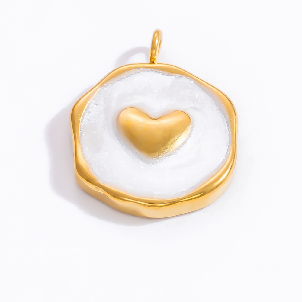 1 Piece Classic Series Retro Bow Knot Pattern Oil- Glazing Stainless Steel Gold Color Women's Pendants h5Picture12