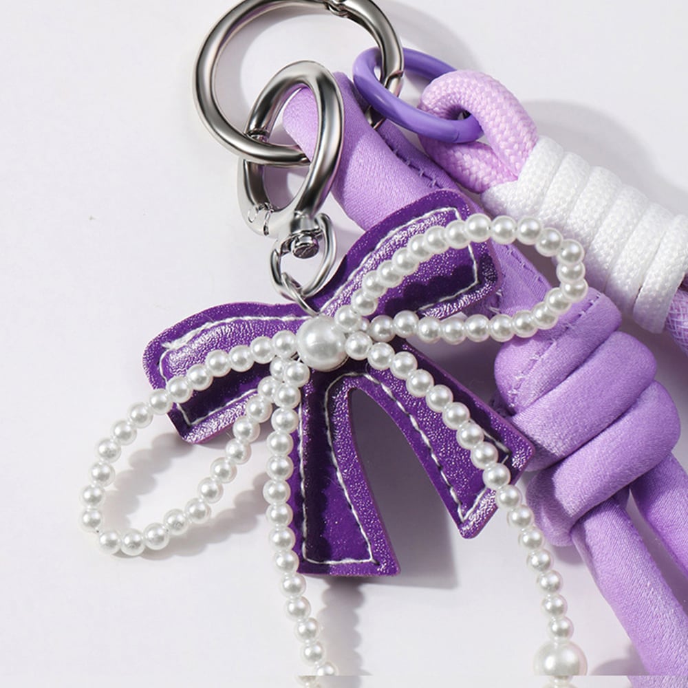 1 Stück Simple Series Sweet Bow Knot Alloy Damen Taschenanhänger h5Bild5