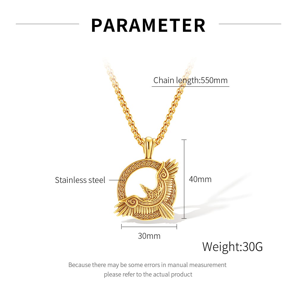 Statement-making Eagle Stainless Steel Men's Pendant Necklaces h5Picture7