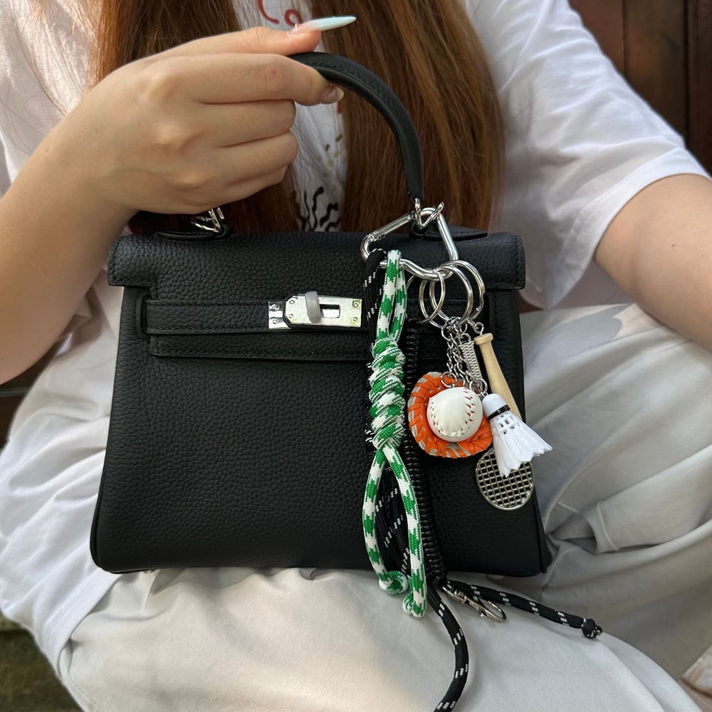 1 Piece Simple Series Sports Geometric PU Women's Bag Charms h5Picture4