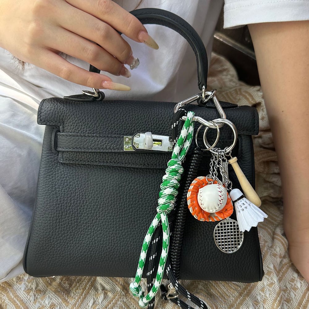 1 Piece Simple Series Sports Geometric PU Women's Bag Charms h5Picture3