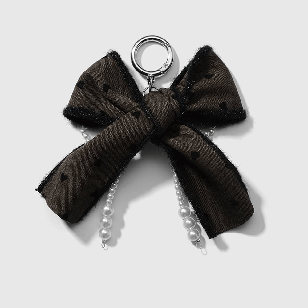 1 Stück Romantische Serie Süße Schleife Knoten Harz Künstliche Perle Damen Tasche Charms h5Bild8