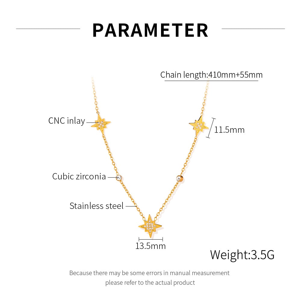 1 Piece Simple Series Daily Geometric Stainless Steel   Gold Color  Women's Pendant Necklaces Picture9