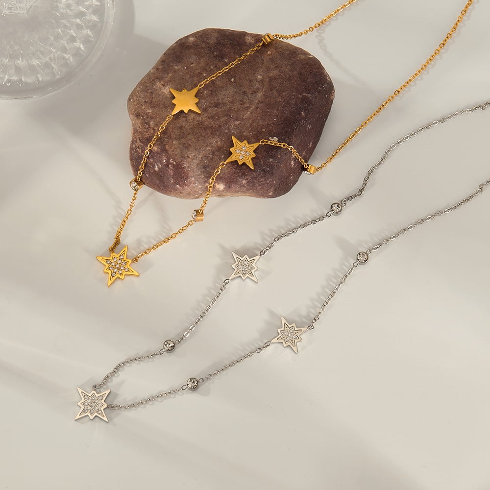 1 Piece Simple Series Daily Geometric Stainless Steel   Gold Color  Women's Pendant Necklaces Picture6