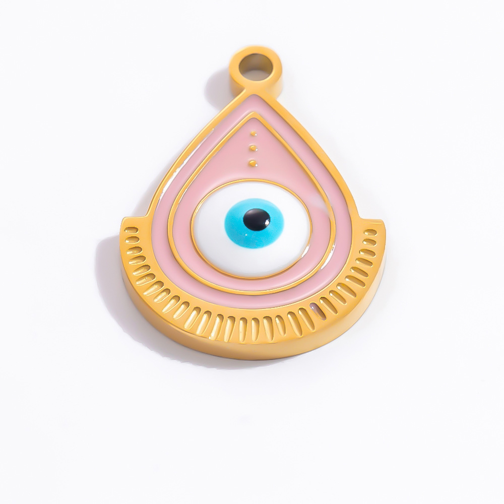 1 Piece Luxurious Series Delicate Eye Pattern Personalized Stainless Steel Gold Color Women's Pendants h5Picture12