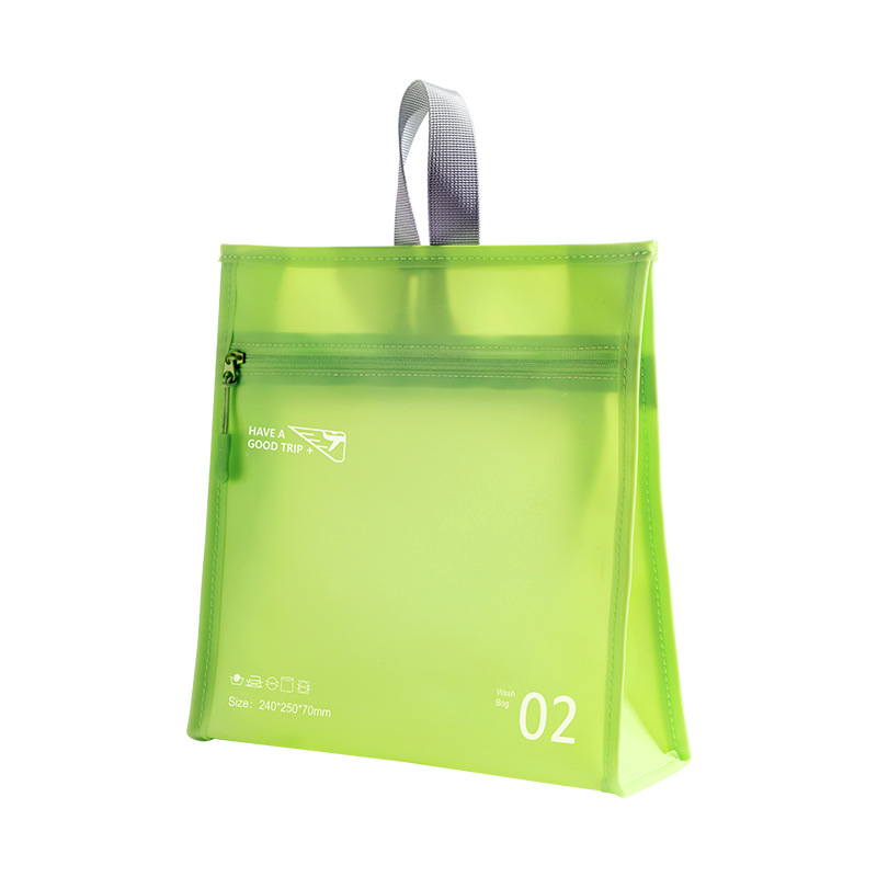 1 Piece Simple Series Daily Solid Color PVC Waterproof Makeup For Vacation Women's Bags h5Picture8