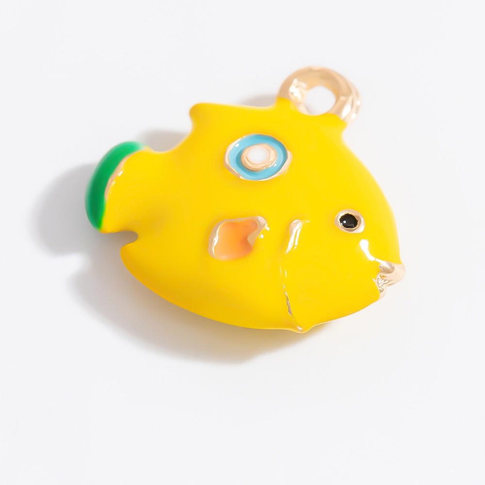 1 Piece Romantic Series Daily Charming Plant Colorful Alloy Gold Color Women's Pendants h5Picture12