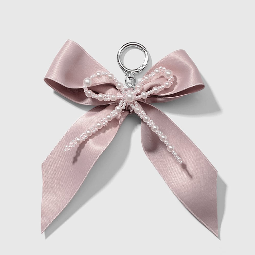 1 Stück Romantische Serie Süße Schleife Knoten Harz Künstliche Perle Damen Tasche Charms h5Bild5