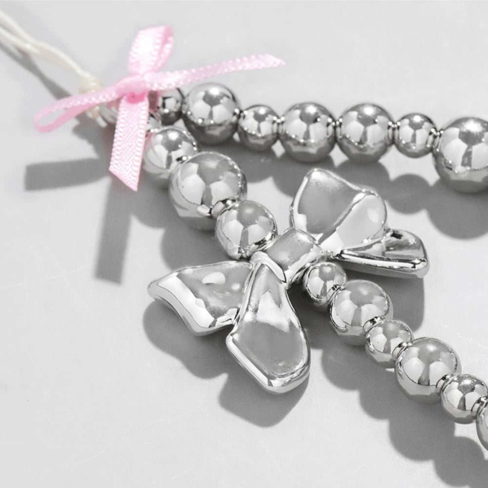 1 Piece Romantic Series Sweet Bow Knot CCB Women's Bag Charms h5Picture5