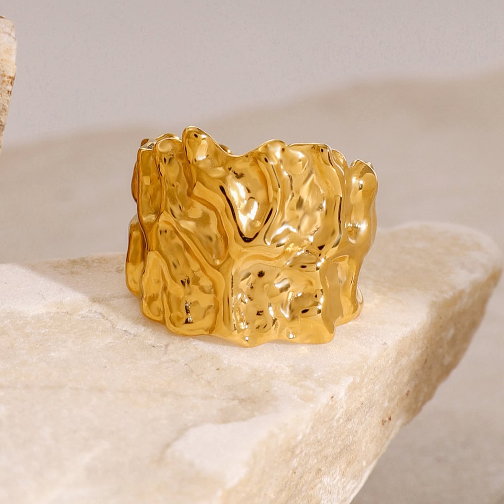 1 piece classic series retro solid color stainless steel  gold plated women bangles h5Picture4