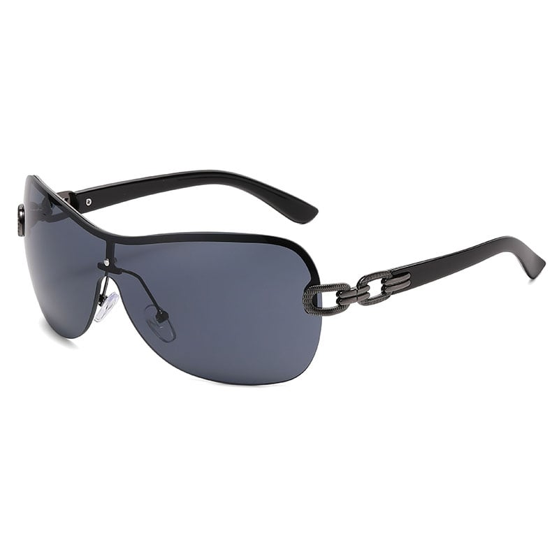 1 Pair Premium Designer Metal Women's Sunglasses 