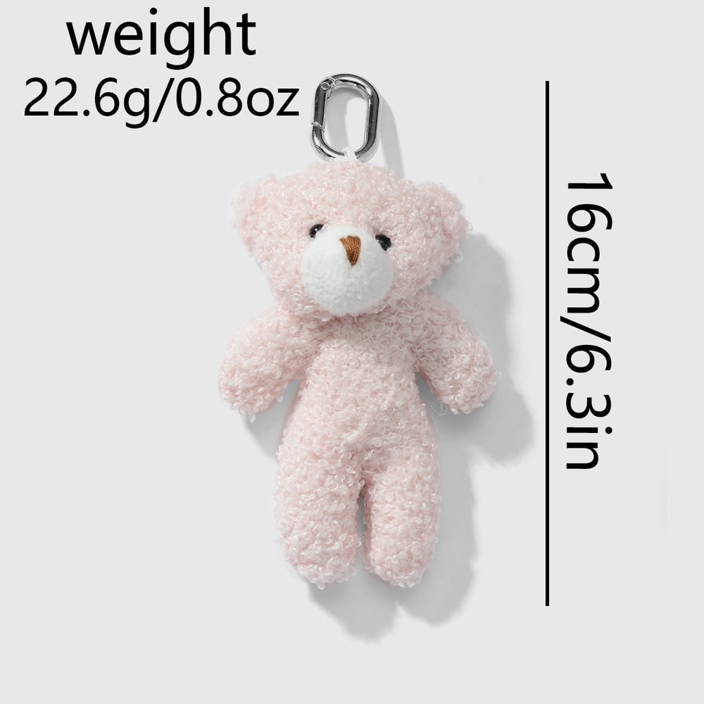 1 Piece Cute Plush Mini Doll Bear Bunny Bag Charms Picture7