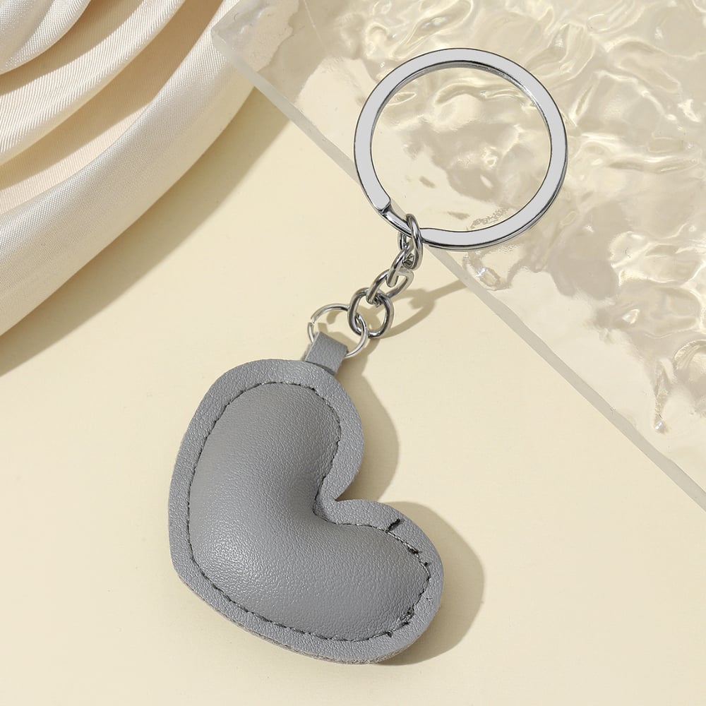 1 pieza de dijes para bolso de mujer de PU con forma de corazón de serie simple h5Imagen7