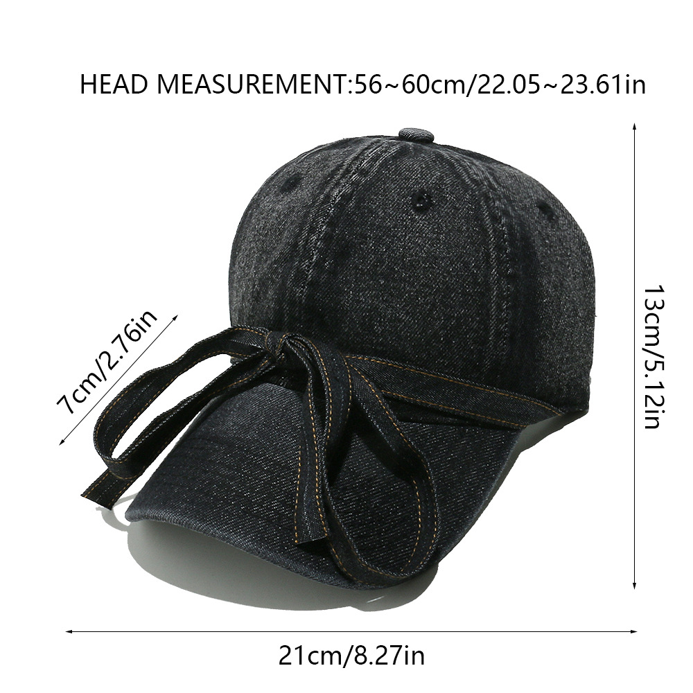 1 Piece Retro Bow Knot Baseball Cap h5Picture7