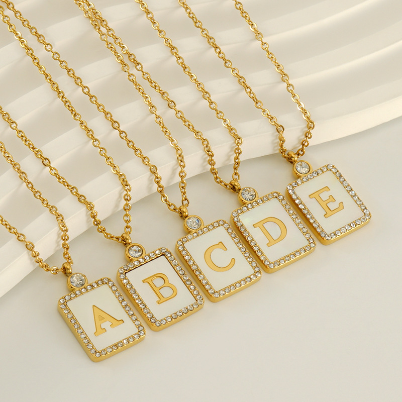 1 Piece Simple Series Daily Letter Women's Pendant Necklaces h5Picture4