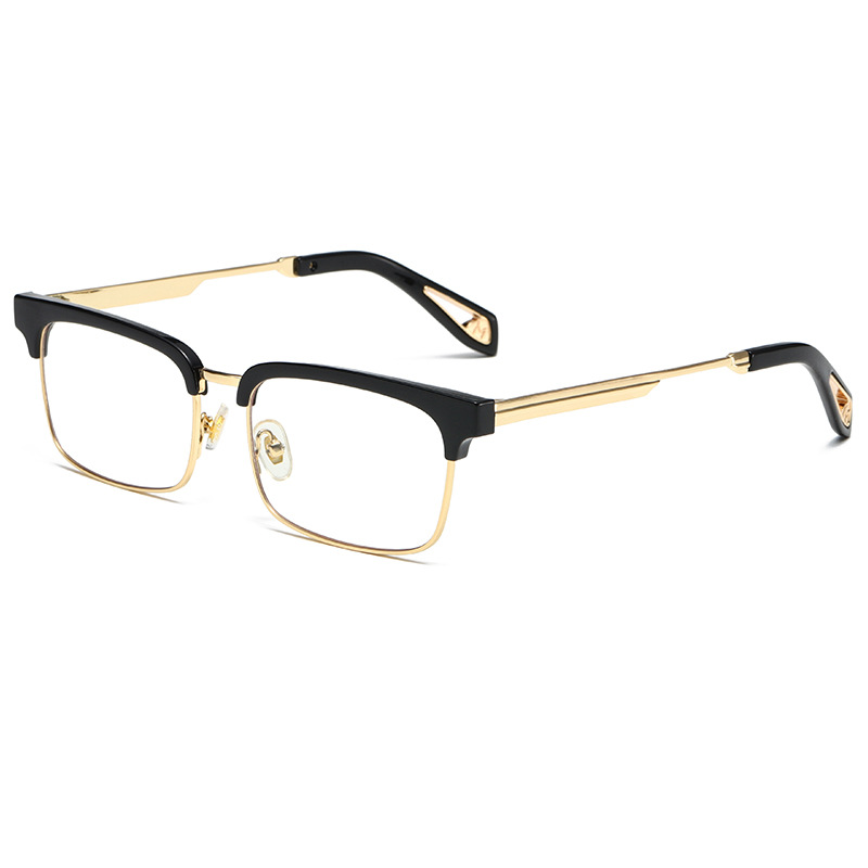 1 Pair Simple Series Daily Solid Color Semi - framed Stylish Women's Sunglasses h5Picture5