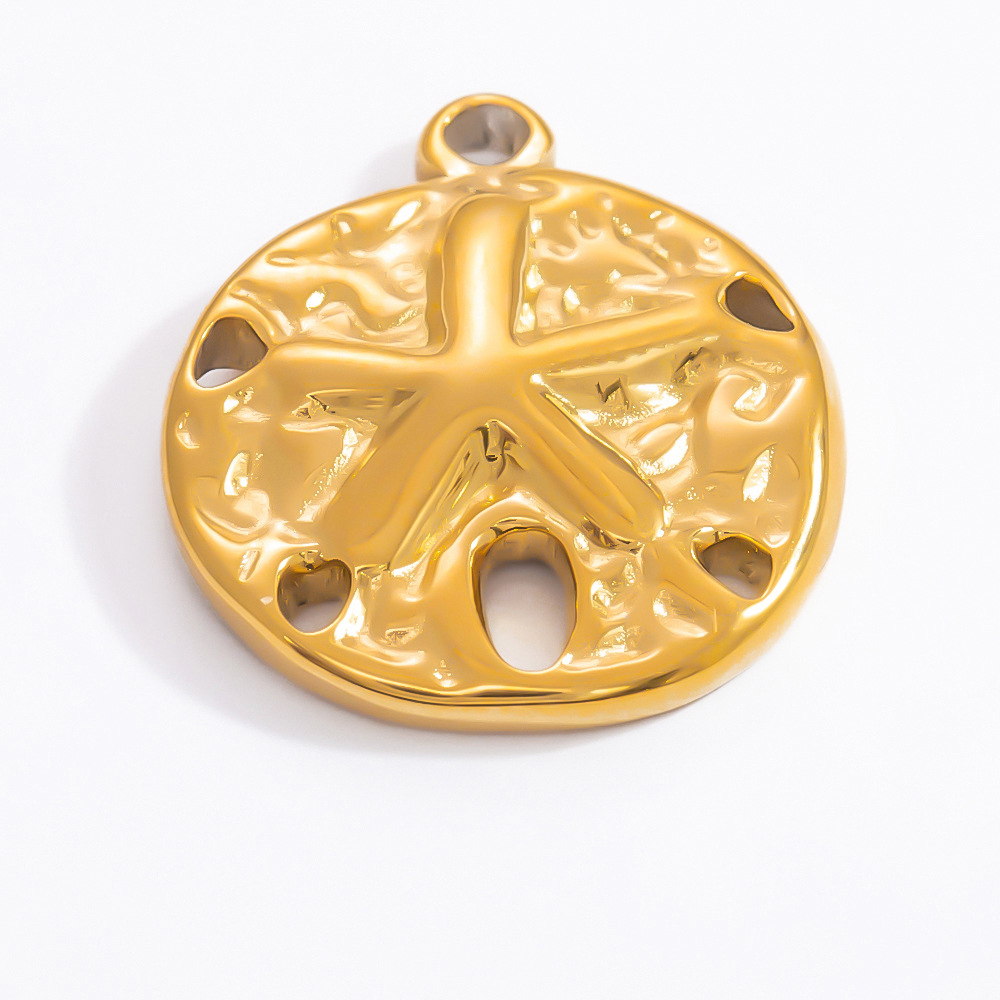 1 Piece Romantic Series Stunning Starfish Stainless Steel Gold Color DIY Women's Pendants h5Picture7