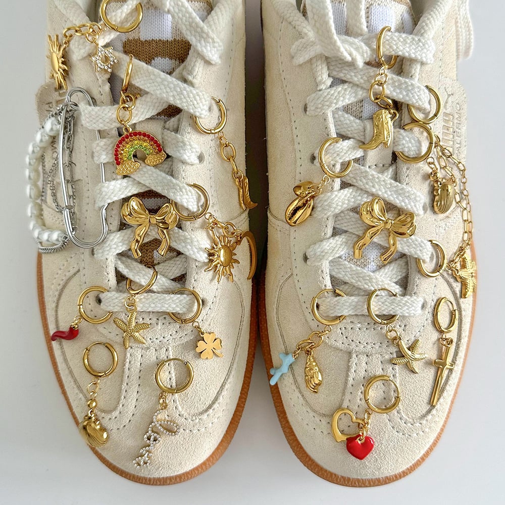 1 paio di perle dolci della serie semplice in acciaio inossidabile placcato oro 18K perle artificiali pendenti da donna h5Immagine4