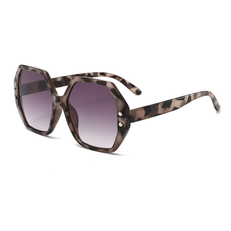 1  Pair of Stylish Large Leopard - print Square - frame Women's Sunglasses Picture5