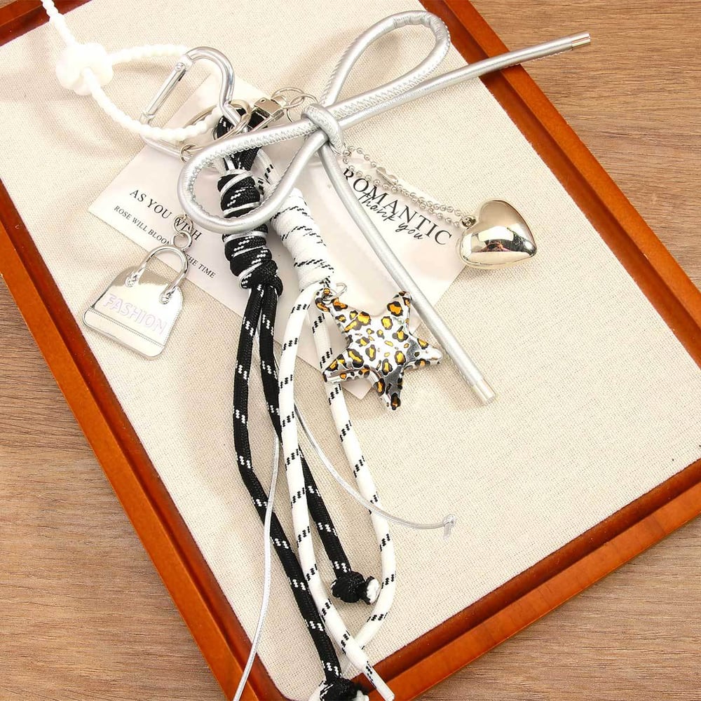 1 Piece Retro Style Leopard Star Women's Bag Charms Picture3