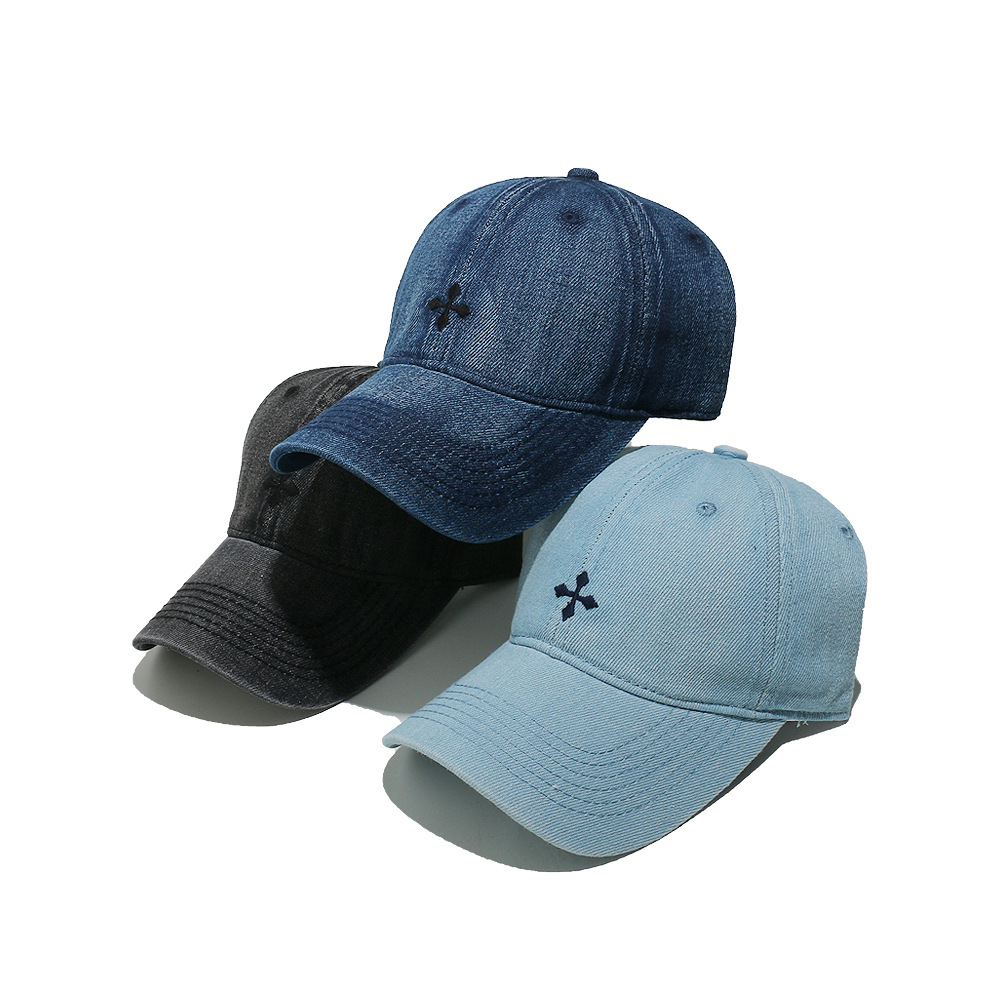 1 Piece Cross Pattern Embroidery Baseball Cap Picture5