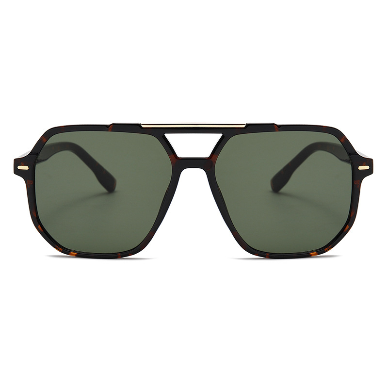 1  Pair of Stylish Large Leopard - print Square - frame Women's Sunglasses Picture2