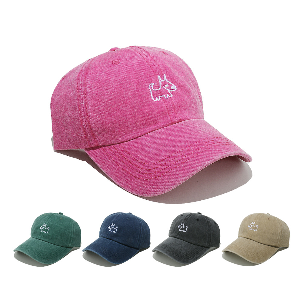 1 Piece Cowboy Dog Embroidered Baseball Cap Picture4