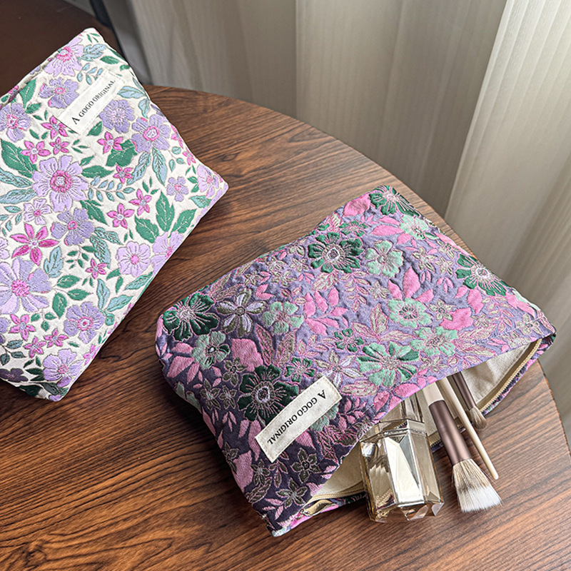 1 Stück Romantische Serie Natürliche Blume Canvas Damentaschen h5Bild5