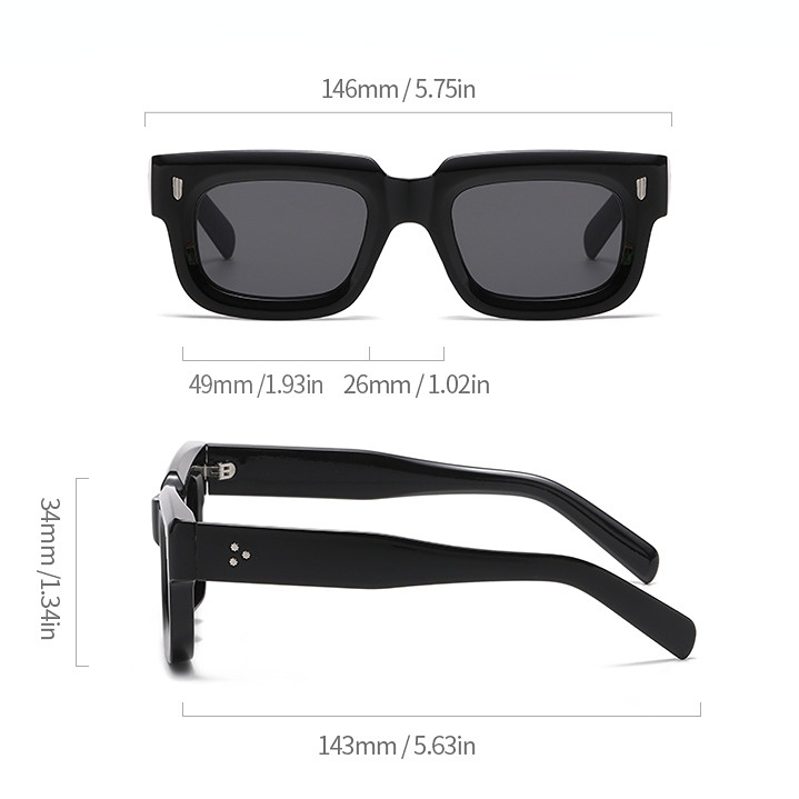 1 Piece Simple Series Casual Solid Color Plastic Women's Sunglasses h5Picture5