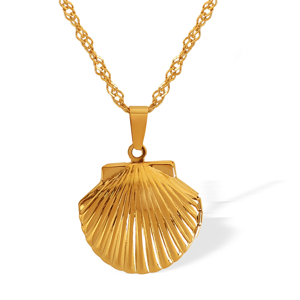 1 piece simple series simple turtle stainless steel  gold plated women pendant necklaces h5Picture5