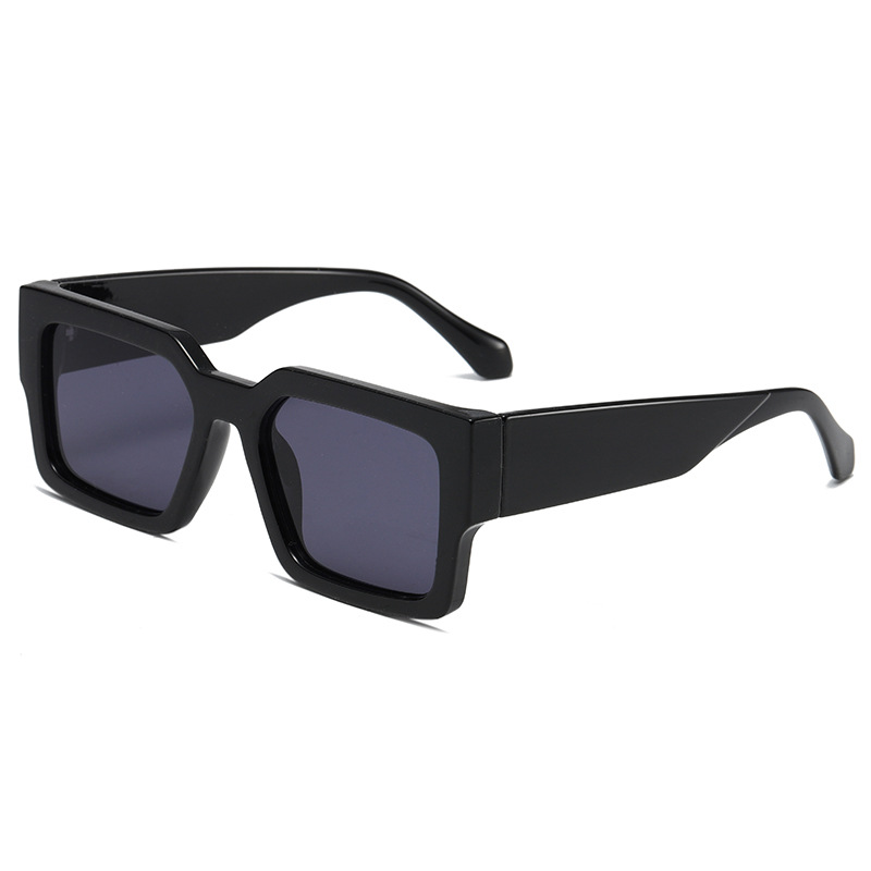 1 Pair Simple Series Daily Geometric Hawksbill Color Resin Rectangular Women's Sunglasses Picture5