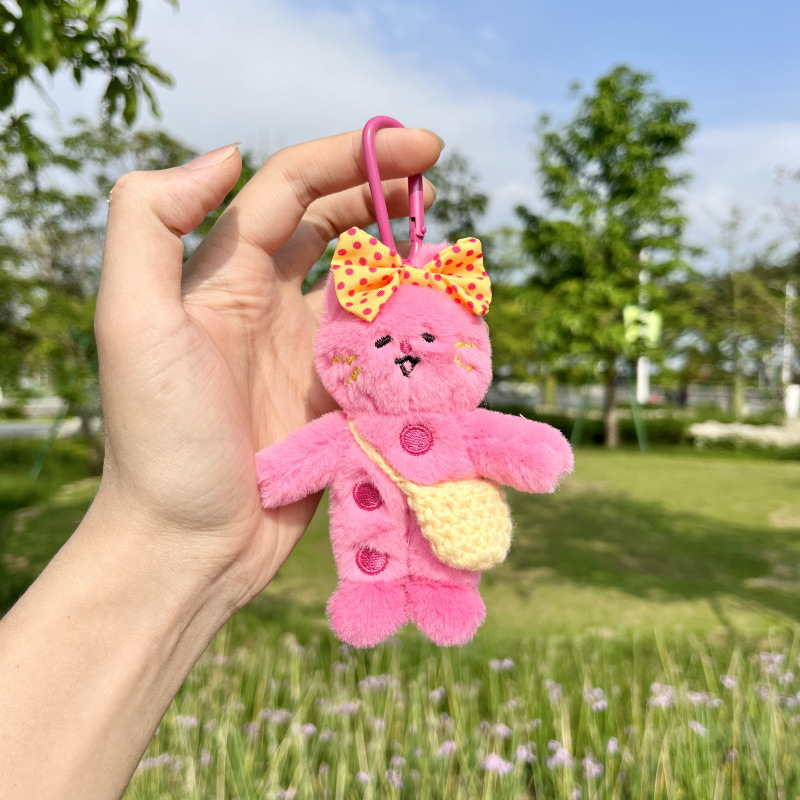 1 Piece Romantic Series Funny Cat Polychrome Furry Rayon Women's Bag Charms h5Picture6