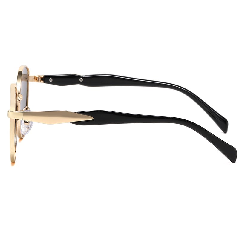 1 Pair Simple Series Casual Patchwork Stainless Steel Unisex Sunglasses Picture4