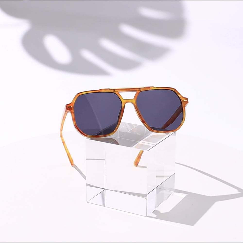 1  Pair of Stylish Large Leopard - print Square - frame Women's Sunglasses Picture6