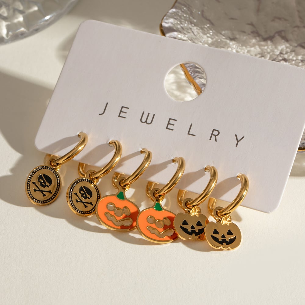 1 Set Halloween Stainless Steel Earrings Set h5Picture3