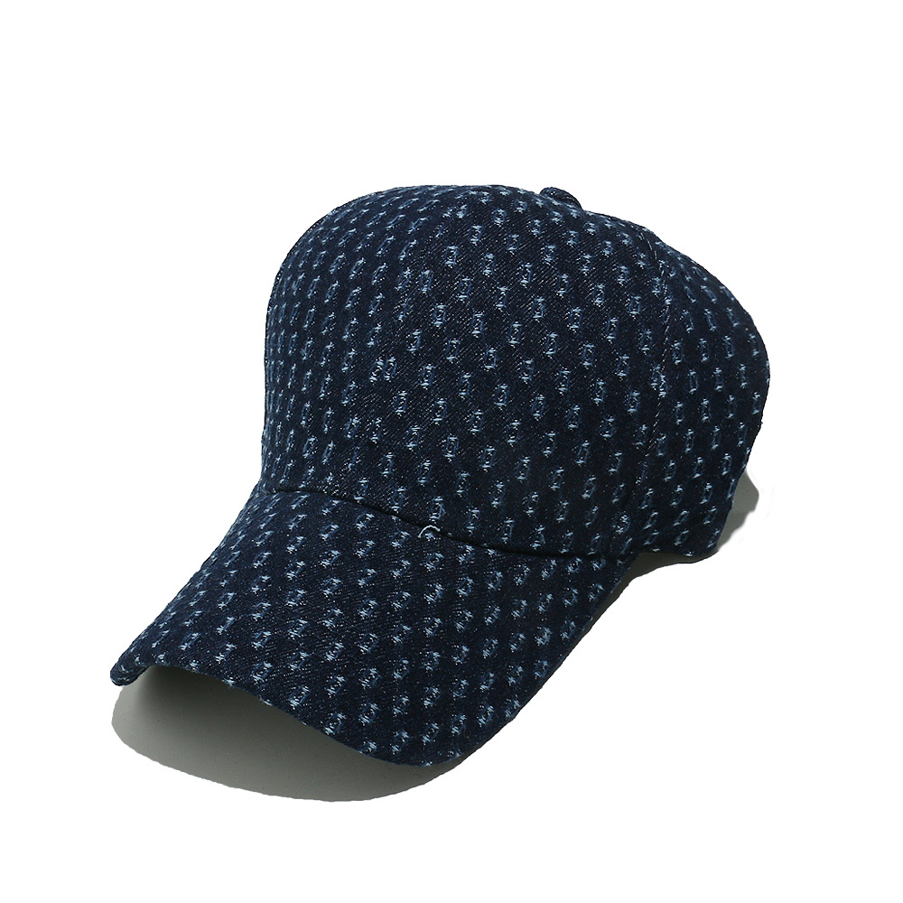 1 Piece Retro Geometric Denim Baseball Cap 