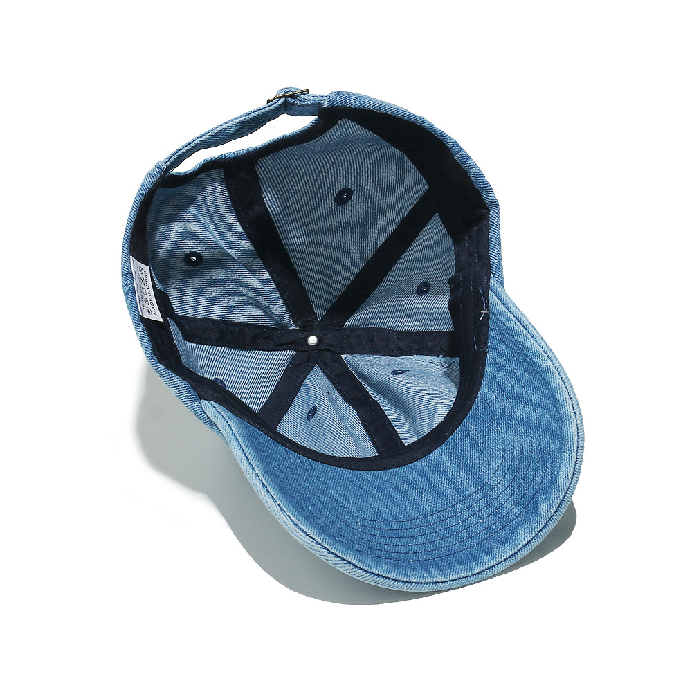 1 Piece Denim Love Embroidered Baseball Cap Picture7