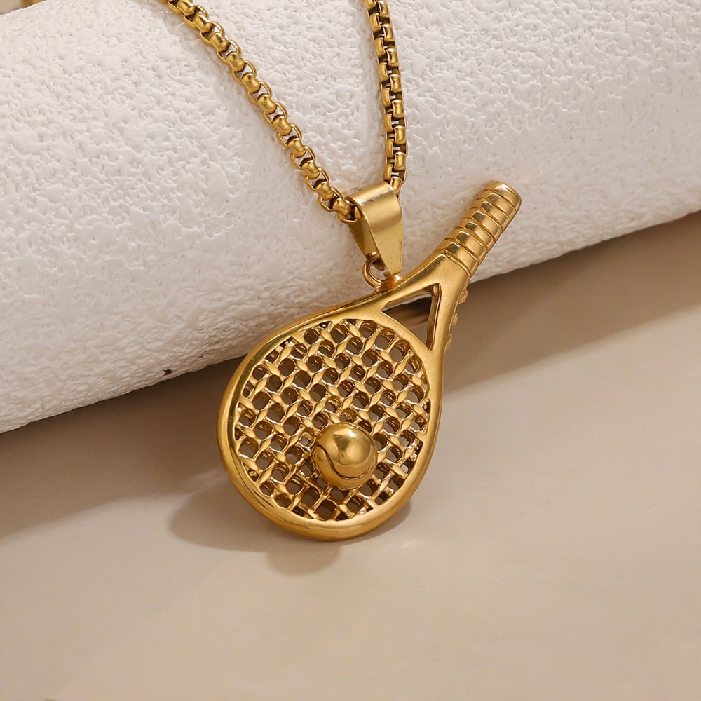 1 Piece Simple Series Simple Geometric Stainless Steel   Gold Color  Unisex Pendants h5Picture3
