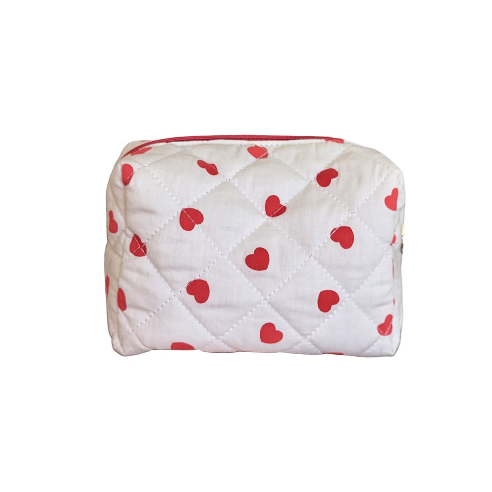 1 Piece Stylish Series Sweet Red Heart High-capacity Women's Cosmetic Bags h5Picture6