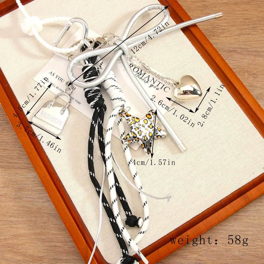 1 Piece Retro Style Leopard Star Women's Bag Charms Picture7